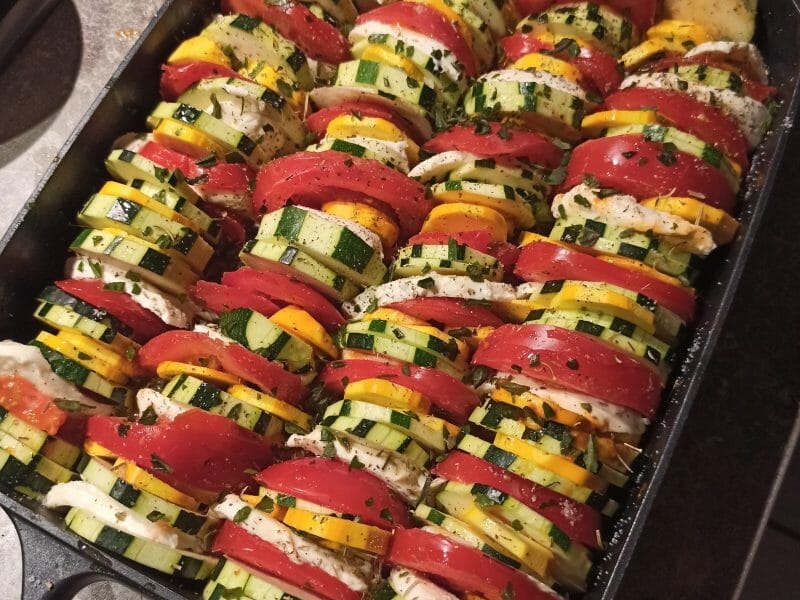 Cliquez pour zoomer ! Tian de légumes et mozarella Thermomix par corize