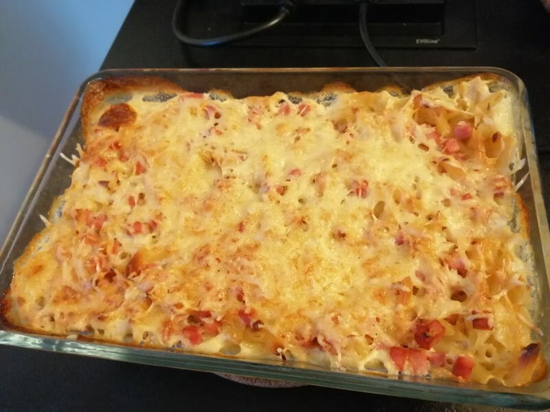 Cliquez pour zoomer ! Gratin de fusilli au jambon Thermomix par Pau_Mnt