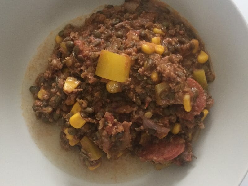 Cliquez pour zoomer ! Lentilles façon chili Thermomix par hypoline