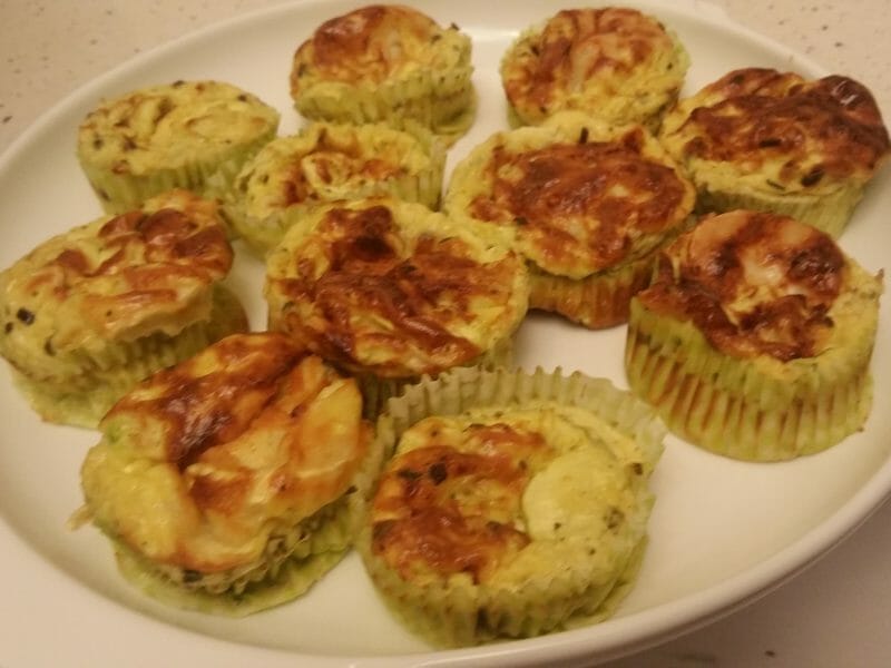 Cliquez pour zoomer ! Mini frittatas à la courgette et chèvre Thermomix par conchivanille