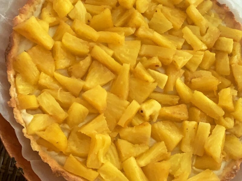 Cliquez pour zoomer ! Tarte piña colada Thermomix par Maevatxr