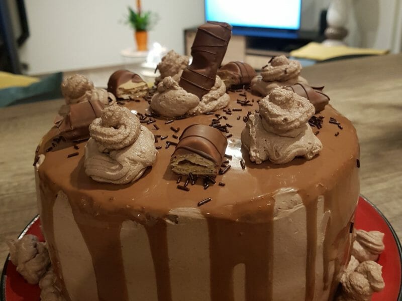 Cliquez pour zoomer ! Layer cake Kinder Bueno Thermomix par carole_75