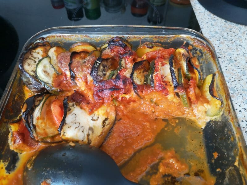 Cliquez pour zoomer ! Tian de légumes et mozarella Thermomix par felou13