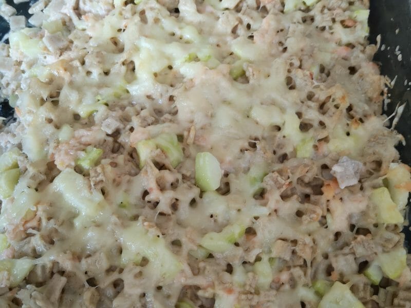 Cliquez pour zoomer ! Gratin de crozets aux courgettes et saumon fumé Thermomix par felou13