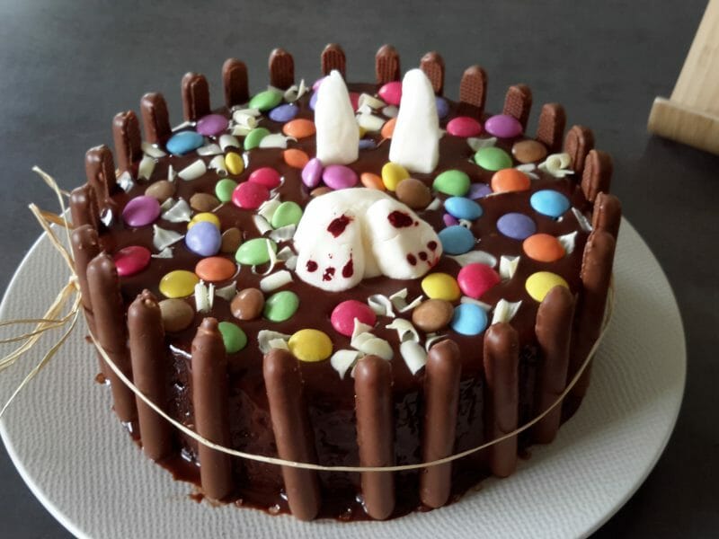 Cliquez pour zoomer ! Gâteau lapin de Pâques Thermomix par celine_242