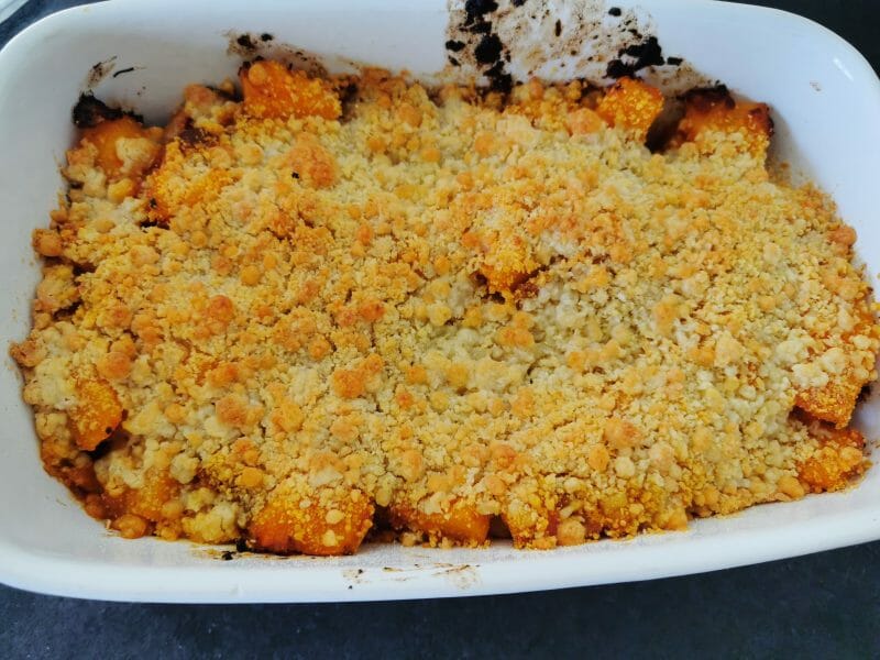 Cliquez pour zoomer ! Crumble de butternut au chorizo Thermomix par Morgane