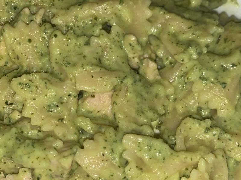 Cliquez pour zoomer ! Farfalle à la crème de courgettes Thermomix par ratibou