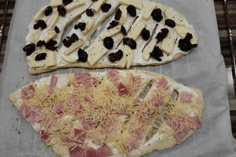 Cliquez pour zoomer ! Fougasse chèvre et lardons Thermomix par Lucie