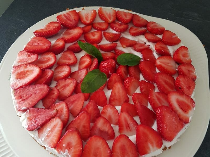 Cliquez pour zoomer ! Tarte aux fraises sans cuisson Thermomix par linda