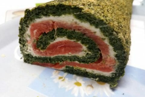 Cliquez pour zoomer ! Roulé aux épinards, saumon et Boursin Thermomix par kathug53