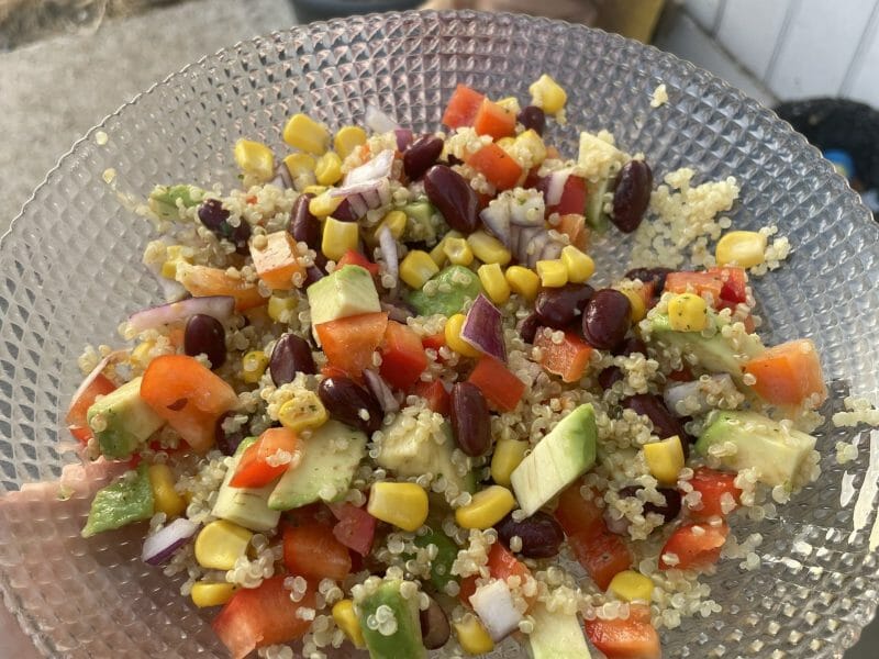Cliquez pour zoomer ! Salade de quinoa mexicaine Thermomix par Lucirresistible