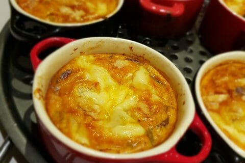 Cliquez pour zoomer ! Clafoutis cancoillotte, poireaux et chorizo Thermomix par berenice_4