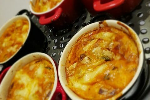 Cliquez pour zoomer ! Clafoutis cancoillotte, poireaux et chorizo Thermomix par berenice_4