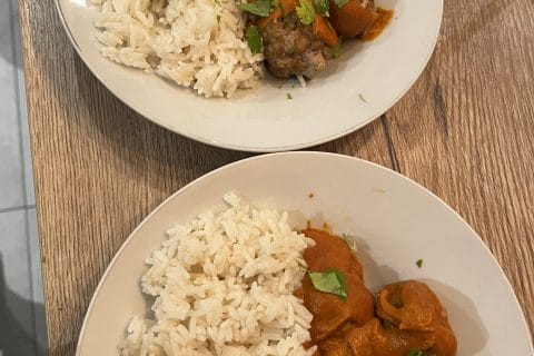 Cliquez pour zoomer ! Boulettes de viande Tikka Masala Thermomix par soniadu30