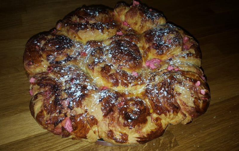 Cliquez pour zoomer ! Brioche aux pralines roses Thermomix par boussfab