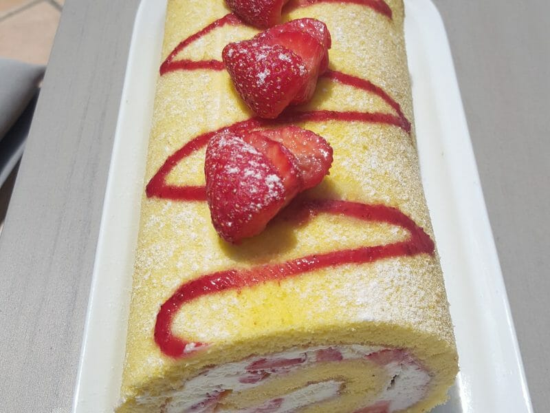 Fraisier Roule Au Thermomix Cookomix Fraisier Roule Au Thermomix Cookomix