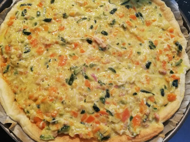 Cliquez pour zoomer ! Tarte courgettes et carottes Thermomix par Camillou