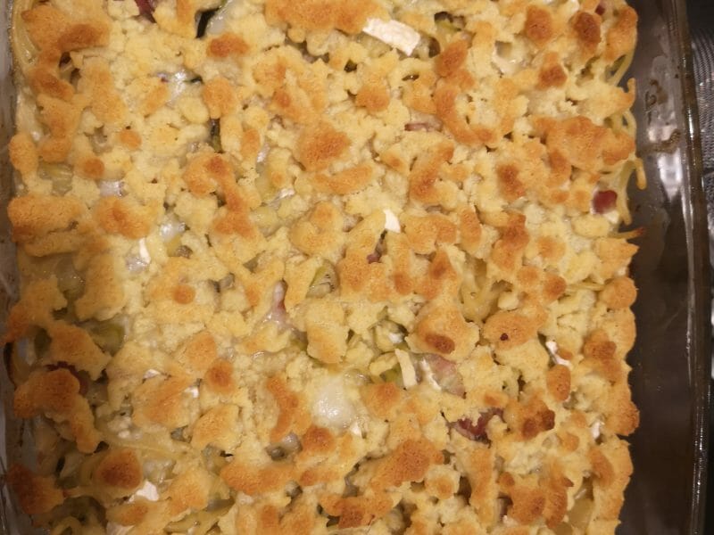 Cliquez pour zoomer ! Crumble courgettes, chèvre et lardons Thermomix par somaylie