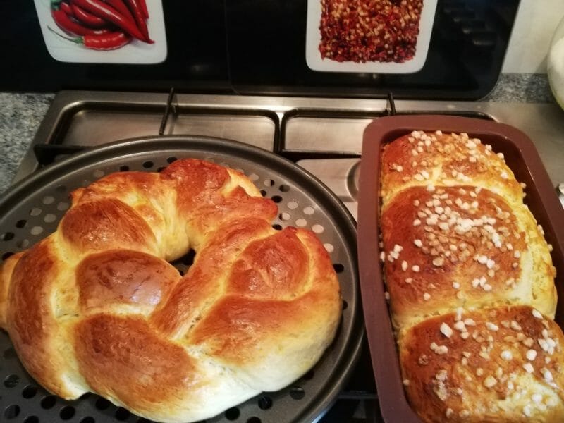 Cliquez pour zoomer ! Brioche tressée à la mie filante Thermomix par mallo11