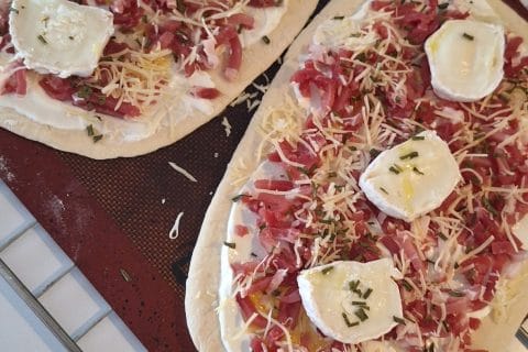 Cliquez pour zoomer ! Fougasse chèvre et lardons Thermomix par mallo11