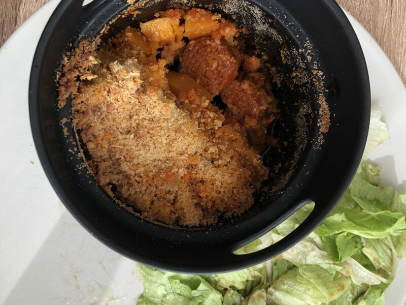 Cliquez pour zoomer ! Crumble de butternut au chorizo Thermomix par audrine