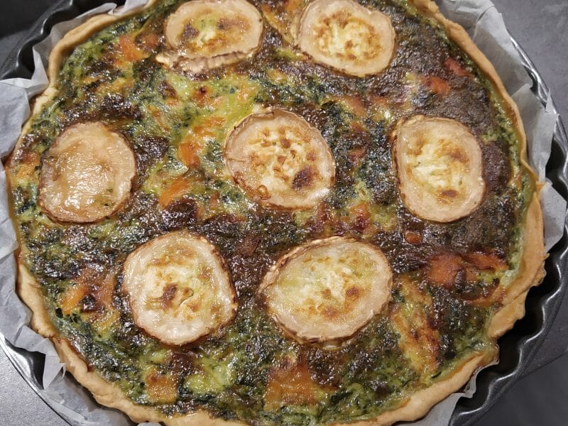 Cliquez pour zoomer ! Tarte épinards, saumon et chèvre Thermomix par boudouelle05
