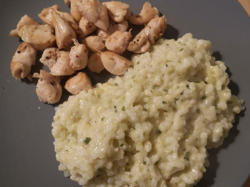Cliquez pour zoomer ! Risotto champignons et courgettes Thermomix par Aaliiz