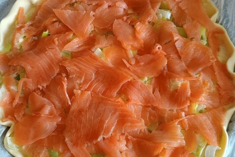 Cliquez pour zoomer ! Tourte aux poireaux et au saumon fumé Thermomix par alexandra13530