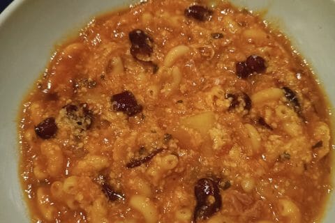 Cliquez pour zoomer ! Soupe aux haricots rouges et coquillettes Thermomix par alexandra13530
