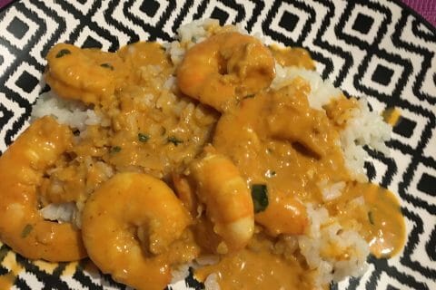 Cliquez pour zoomer ! Curry de crevettes au lait de coco Thermomix par karine
