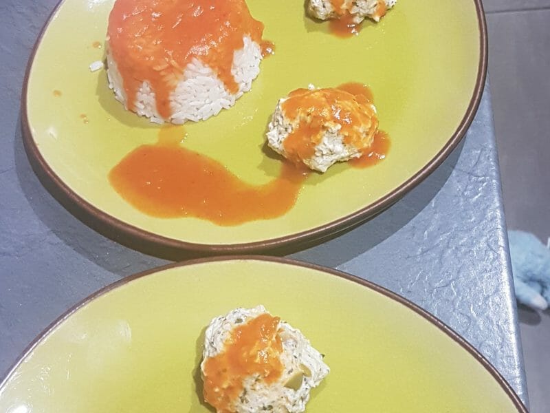 Cliquez pour zoomer ! Boulettes de poulet aux olives Thermomix par Missunivers135