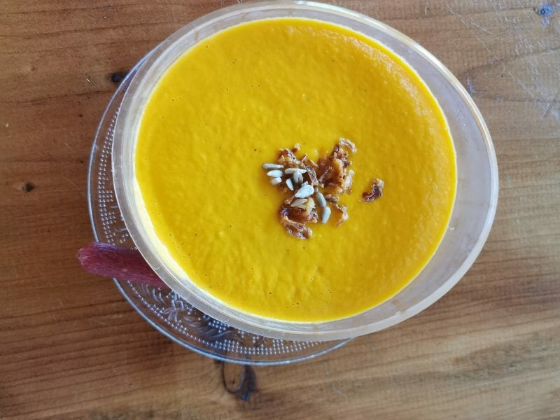 Cliquez pour zoomer ! Velouté de carottes et poivrons rouges Thermomix par ouley