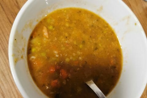 Cliquez pour zoomer ! Soupe de légumes aux lentilles et au riz Thermomix par ouley