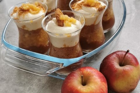 Cliquez pour zoomer ! Verrines pommes caramel et spéculoos Thermomix par ouley