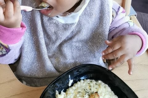 Cliquez pour zoomer ! Risotto aux Saint Jacques et poireaux Thermomix par ouley