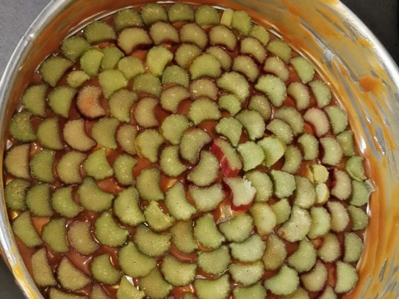 Gateau Renverse A La Rhubarbe Et Caramel Au Beurre Sale Au Thermomix Cookomix Gateau Renverse A La Rhubarbe Et Caramel Au Beurre Sale Au Thermomix Cookomix