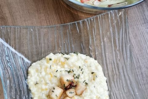 Cliquez pour zoomer ! Risotto aux Saint Jacques et poireaux Thermomix par ouley