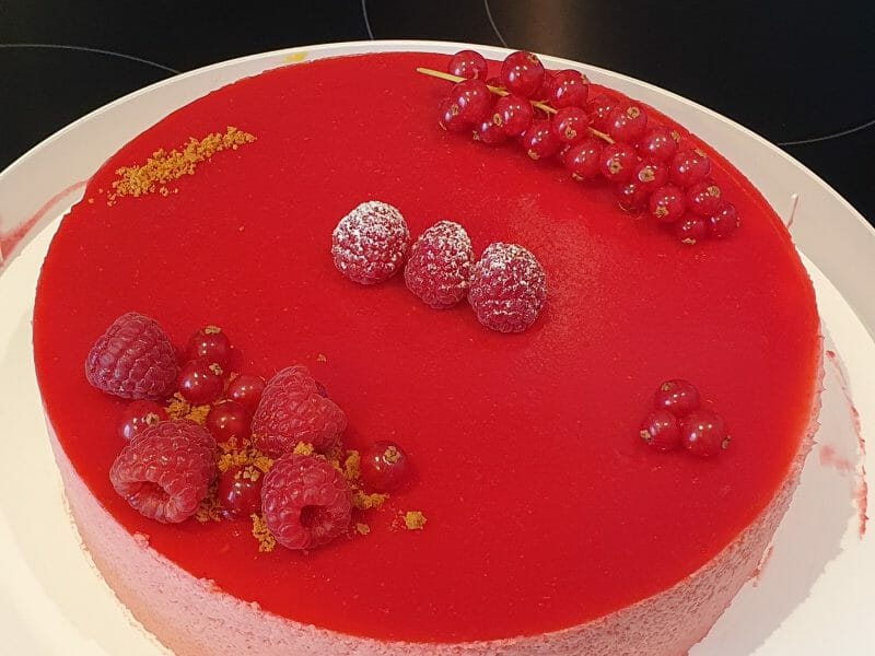 Cliquez pour zoomer ! Bavarois aux framboises Thermomix par melyie