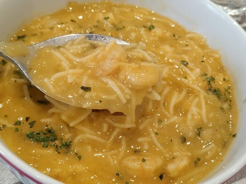 Cliquez pour zoomer ! Soupe thaï crevettes et lait de coco Thermomix par pauline871619