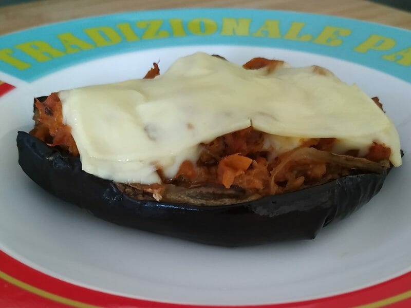 Cliquez pour zoomer ! Aubergines farcies au thon Thermomix par pauline871619