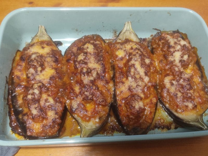 Cliquez pour zoomer ! Aubergines farcies à la viande hachée Thermomix par fany24