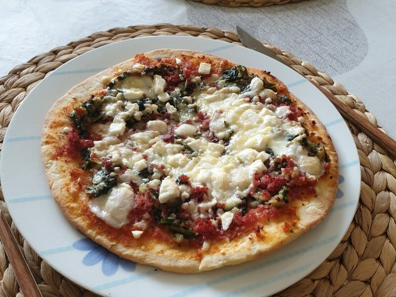 Cliquez pour zoomer ! Tarte épinards, saumon et chèvre Thermomix par loulousofy