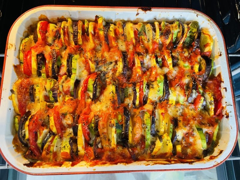 Cliquez pour zoomer ! Tian de légumes et mozzarella Thermomix par misha