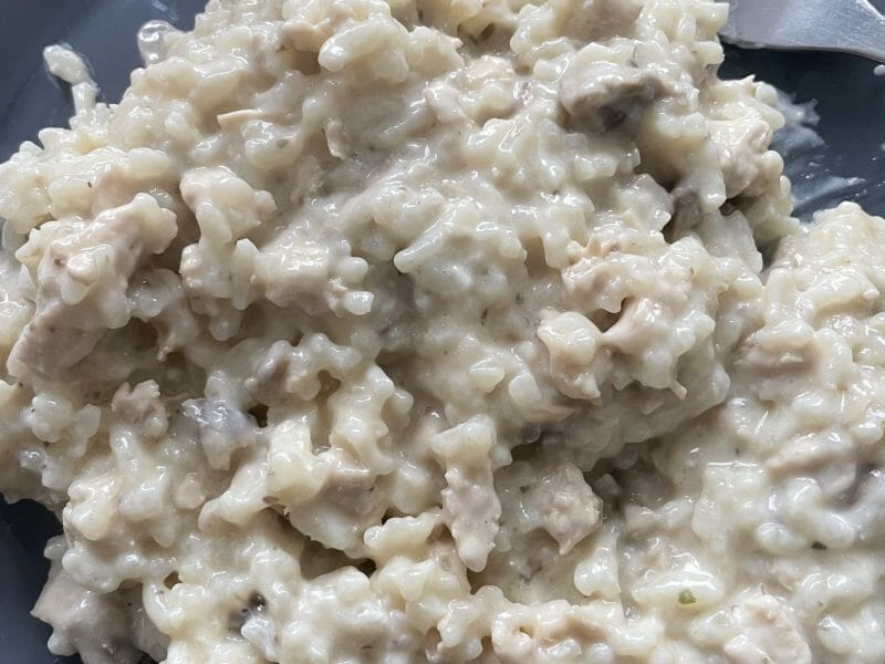 Cliquez pour zoomer ! Risotto poulet et champignons Thermomix par misha