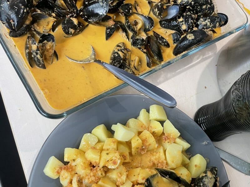 Cliquez pour zoomer ! Moules sauce chorizo Thermomix par misha