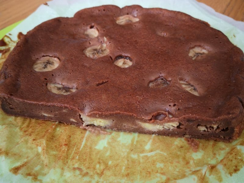 Cliquez pour zoomer ! Brownie fondant choco-banane Thermomix par misssardine