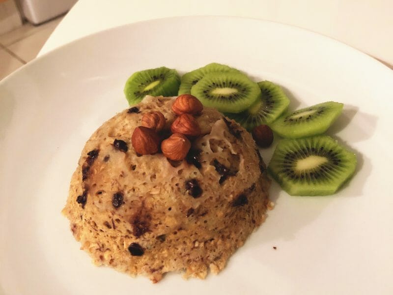 Cliquez pour zoomer ! Bowl cake banane et pépites de chocolat Thermomix par clara_23