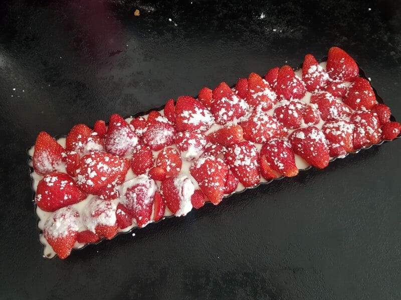 Cliquez pour zoomer ! Tarte aux fraises sans cuisson Thermomix par titougne