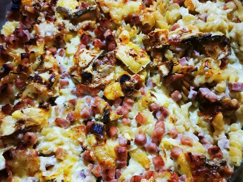 Cliquez pour zoomer ! Gratin de fusilli au jambon Thermomix par maiwenn2005