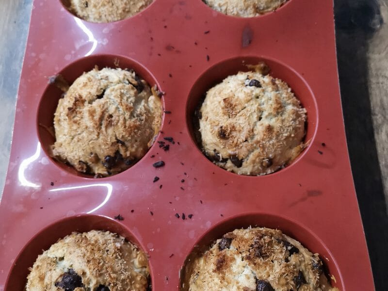 Cliquez pour zoomer ! Muffins au son d’avoine et aux pépites de chocolat Thermomix par didi2020